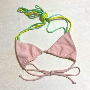 NWOT TULAROSA Women's Strappy Triangle Bikini Top Size S